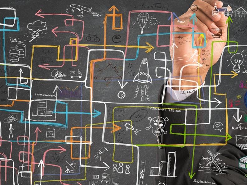 Tangled network of technology systems and connections illustrating the complexity that requires architectural guidance