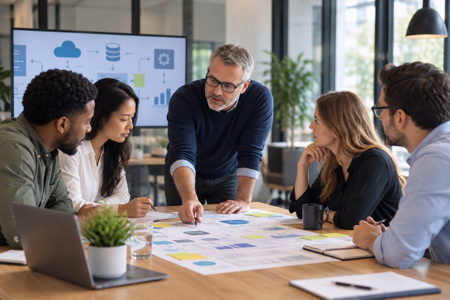 TecSentra team providing strategic technology leadership and architectural guidance to growing businesses